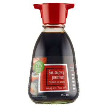 Sos sojowy premium o obniżonej zawartoci soli 150 ml