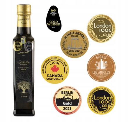 Świerza Grecka Oliwa z oliwek extra virgin Premium Voliotis Family 250 ml