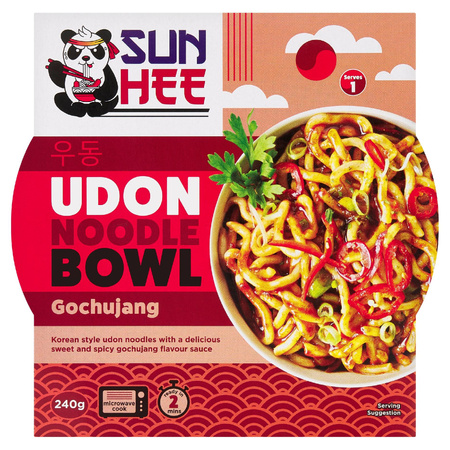 Danie z makaronem udon wstępnie ugotowanym i sosem gochujang 240 g