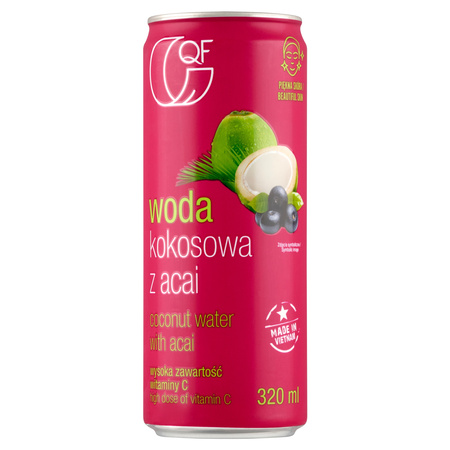 Woda kokosowa niegazowana z acai 320ml