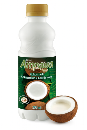 AMPAWA Mleko Kokosowe 90% Mleczko Coconut Milk 250ml BUTELKA Z KORKIEM