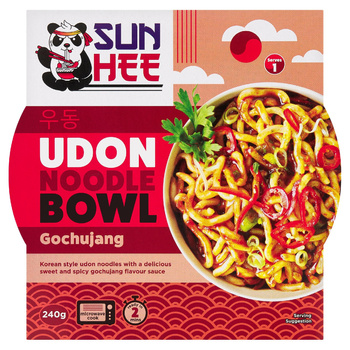 Danie z makaronem udon wstępnie ugotowanym i sosem gochujang 240 g