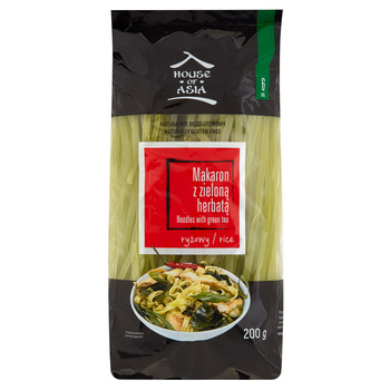 Makaron wstążki z tapioka i z zieloną herbatą House of Asia 200 g