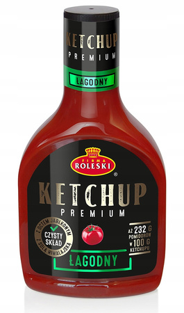 ROLESKI KETCHUP ŁAGODNY PREMIUM 465G
