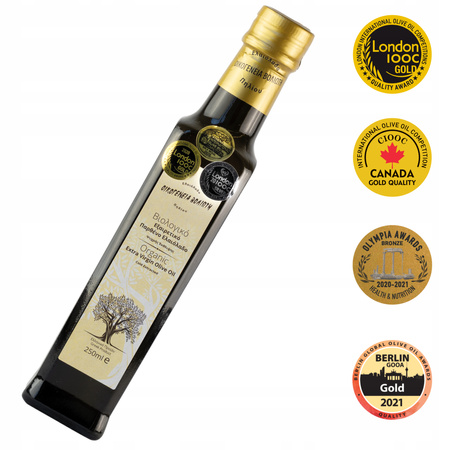 Ekologiczna Oliwa z oliwek extra virgin Voliotis Family 250 ml