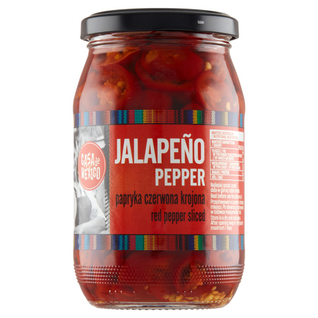 Papryka Czerwona Jalapeno Krojona 340g