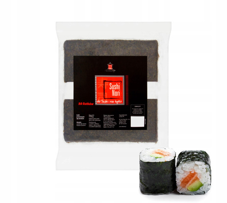 Nori do Sushi, Wodorosty, Glony, algi morskie 50szt