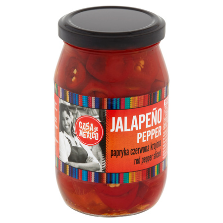 Papryka Czerwona Jalapeno Krojona 340g