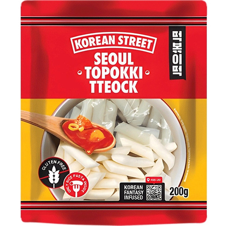 Kluski Ryżowe KOREAN STREET Topokki Słupki Bezglutenowe Tteokbokki 200 g