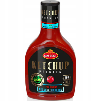 Roleski Ketchup Pikantny Premium BEZ CUKRU 425g