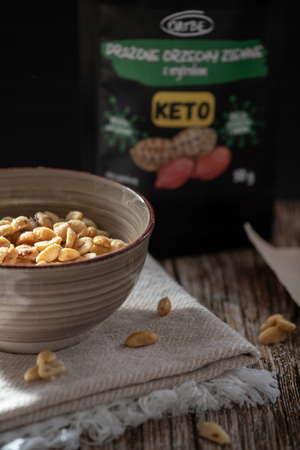 OATBE KETO Prażone orzechy ziemne z erytrolem | BEZ DODATKU CUKRU |