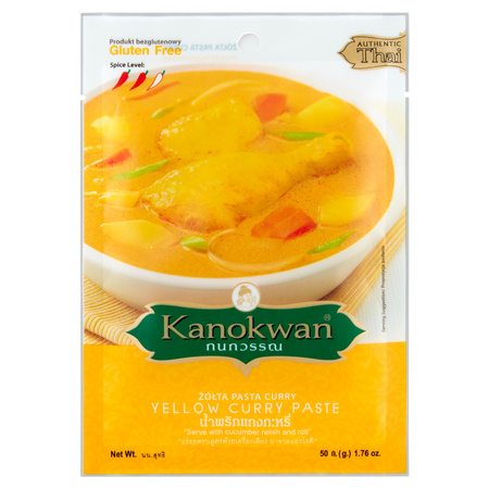 PASTA CURRY ŻÓŁTA 50 g.-Kanokwan