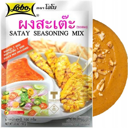 Tajska Przyprawa Marynata Do Sosu Satay Lobo 100g