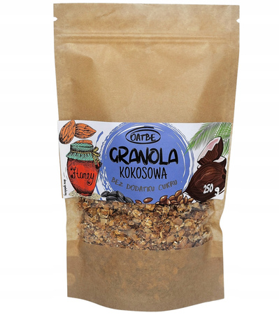 OATBE Granola KOKOSOWA 250g |Bez dodatku cukru |