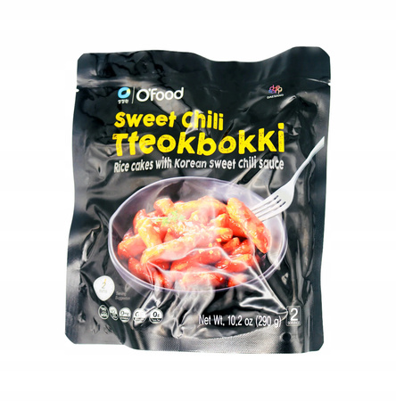 Kluski ryżowe ze słodkim sosem chili 290 g O'Food Tteokbokki