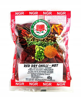 Chili czerwone suszone całe 40 g