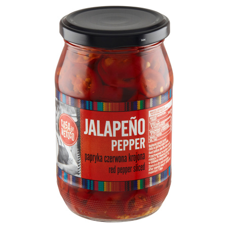 Papryka Czerwona Jalapeno Krojona 340g