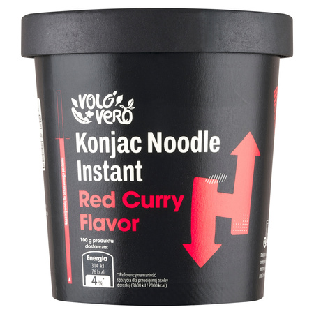 Makaron Konjac Danie błyskawiczne o smaku czerwonego curry 192 g