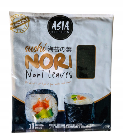 Wodorosty Nori Gold do Sushi - 10 arkuszy