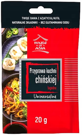 Przyprawa kuchni chińskiej łagodna 20 g House of Asia