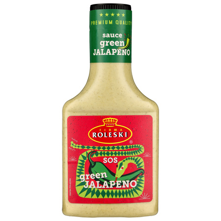 Ostry sos majonezowy Roleski z marynowaną papryką, green jalapeno 290g