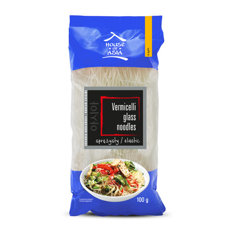 Makaron Sojowy Vermicelli Nitki Przeźroczysty Sprężysty 100g