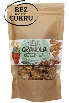 OATBE Granola ORZECHOWA 250g bez dodatku cukru