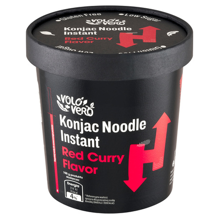Makaron Konjac Danie błyskawiczne o smaku czerwonego curry 192 g