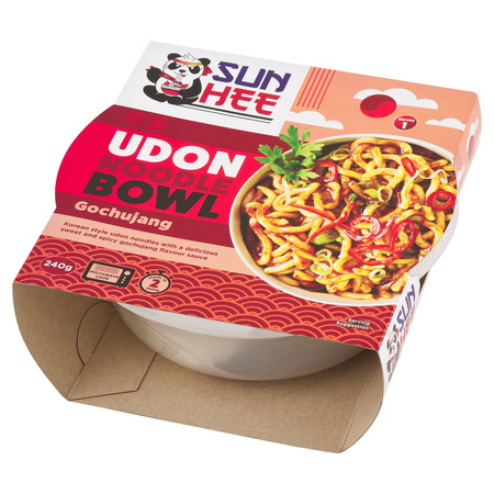 Danie z makaronem udon wstępnie ugotowanym i sosem gochujang 240 g
