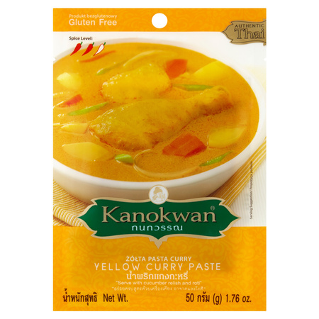 PASTA CURRY ŻÓŁTA 50 g.-Kanokwan