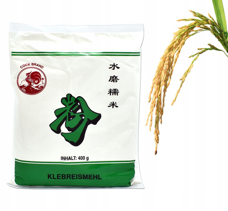 Mąka ryżowa z ryżu kleistego 400g COCK