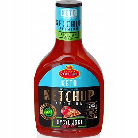 Ketchup Keto premium sycylijski do pizzy 425 g Roleski