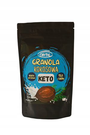 OATBE KETO Granola kokosowa 600g BEZ DODAKTU CUKRU