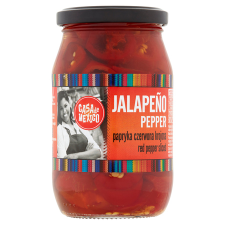 Papryka Czerwona Jalapeno Krojona 340g